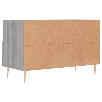 TV-taso harmaa Sonoma 80x36x50 cm tekninen puu