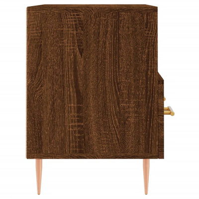 TV-taso ruskea tammi 80x36x50 cm tekninen puu