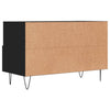 TV-taso musta 80x36x50 cm tekninen puu