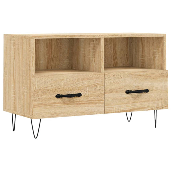 TV-taso Sonoma-tammi 80x36x50 cm tekninen puu