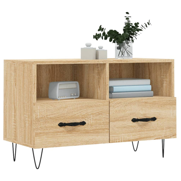 TV-taso Sonoma-tammi 80x36x50 cm tekninen puu