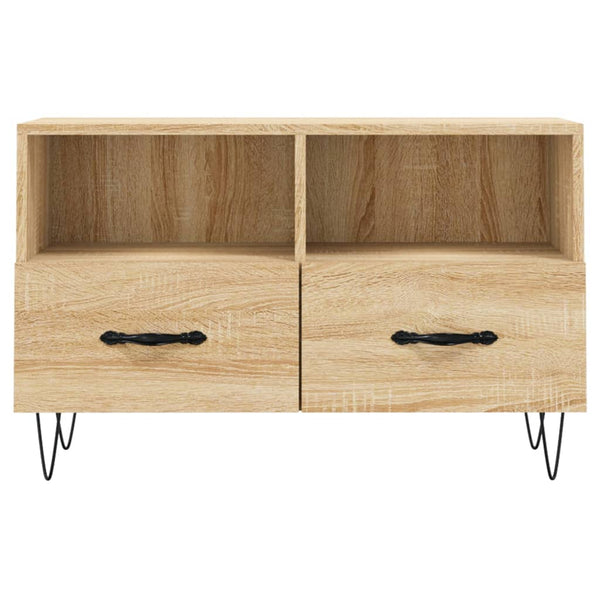 TV-taso Sonoma-tammi 80x36x50 cm tekninen puu