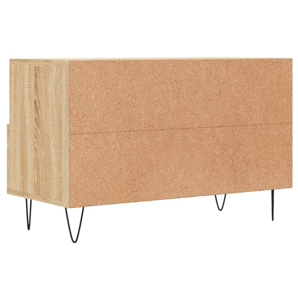 TV-taso Sonoma-tammi 80x36x50 cm tekninen puu