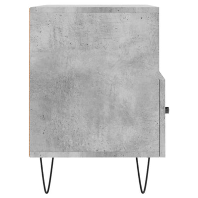 TV-taso betoninharmaa 80x36x50 cm tekninen puu