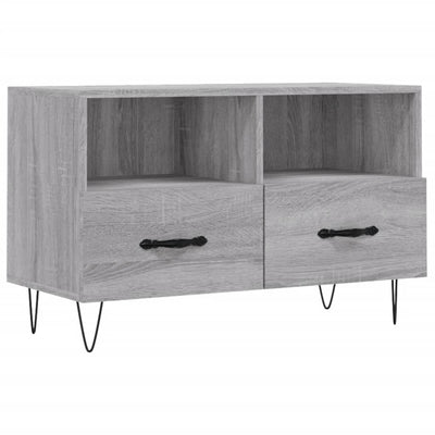 TV-taso harmaa Sonoma 80x36x50 cm tekninen puu
