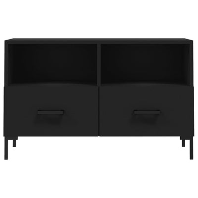 TV-taso musta 80x36x50 cm tekninen puu