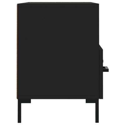 TV-taso musta 80x36x50 cm tekninen puu