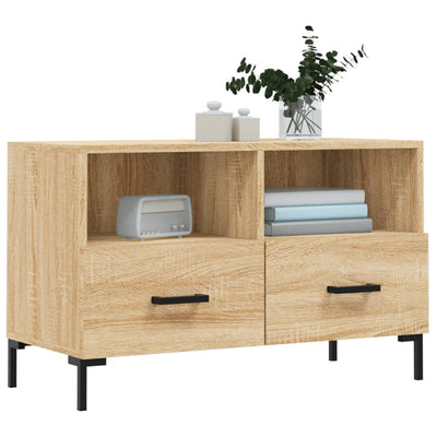 TV-taso Sonoma-tammi 80x36x50 cm tekninen puu