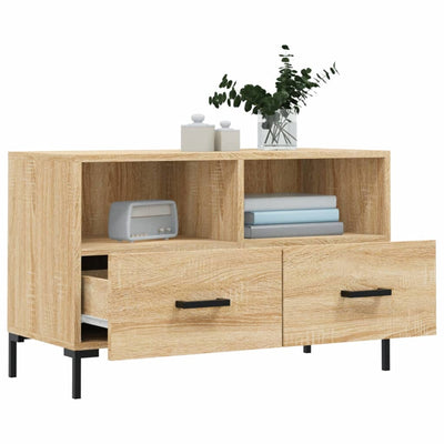TV-taso Sonoma-tammi 80x36x50 cm tekninen puu