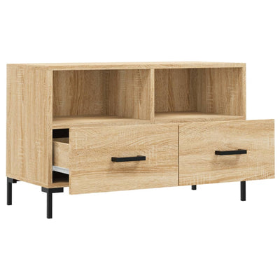 TV-taso Sonoma-tammi 80x36x50 cm tekninen puu