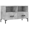 TV-taso betoninharmaa 80x36x50 cm tekninen puu