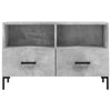 TV-taso betoninharmaa 80x36x50 cm tekninen puu