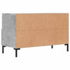 TV-taso betoninharmaa 80x36x50 cm tekninen puu