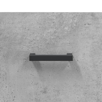 TV-taso betoninharmaa 80x36x50 cm tekninen puu