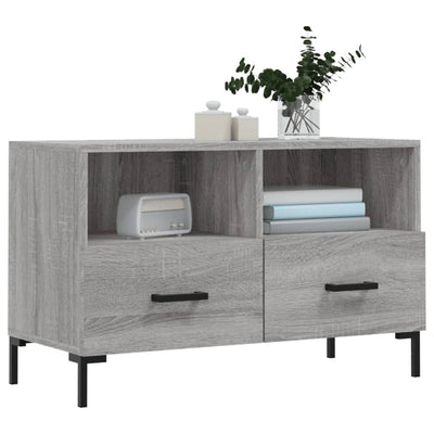 TV-taso harmaa Sonoma 80x36x50 cm tekninen puu