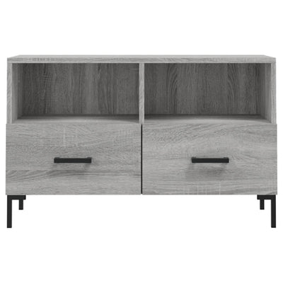 TV-taso harmaa Sonoma 80x36x50 cm tekninen puu