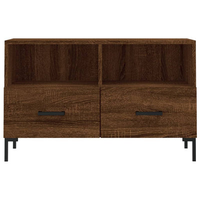 TV-taso ruskea tammi 80x36x50 cm tekninen puu