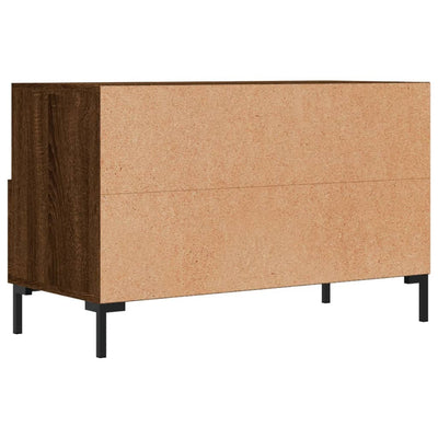 TV-taso ruskea tammi 80x36x50 cm tekninen puu