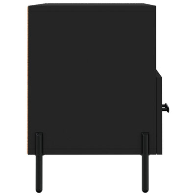 TV-taso musta 80x36x50 cm tekninen puu