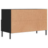 TV-taso musta 80x36x50 cm tekninen puu