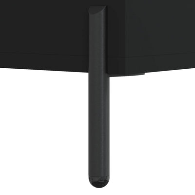TV-taso musta 80x36x50 cm tekninen puu