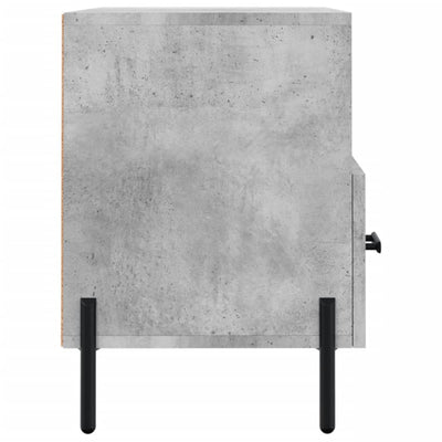 TV-taso betoninharmaa 80x36x50 cm tekninen puu