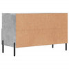 TV-taso betoninharmaa 80x36x50 cm tekninen puu