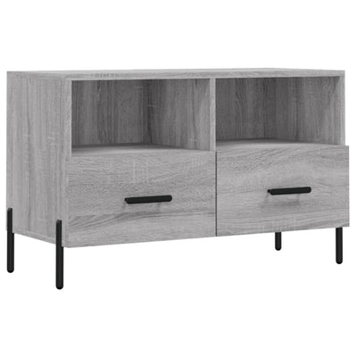 TV-taso harmaa Sonoma 80x36x50 cm tekninen puu