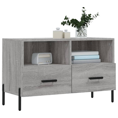 TV-taso harmaa Sonoma 80x36x50 cm tekninen puu