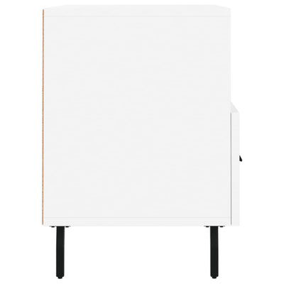 TV-taso valkoinen 80x36x50 cm tekninen puu