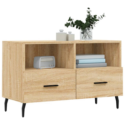 TV-taso Sonoma-tammi 80x36x50 cm tekninen puu
