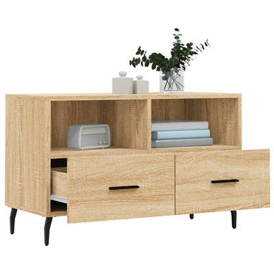 TV-taso Sonoma-tammi 80x36x50 cm tekninen puu