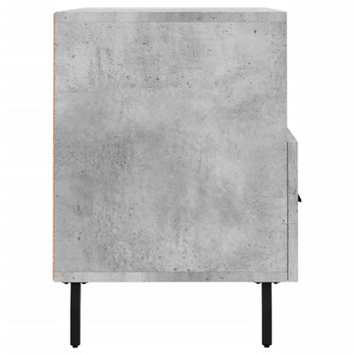 TV-taso betoninharmaa 80x36x50 cm tekninen puu