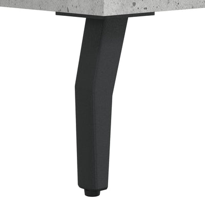 TV-taso betoninharmaa 80x36x50 cm tekninen puu