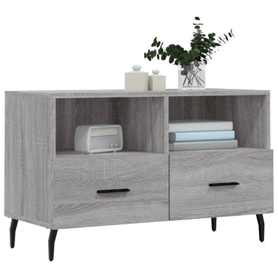 TV-taso harmaa Sonoma 80x36x50 cm tekninen puu