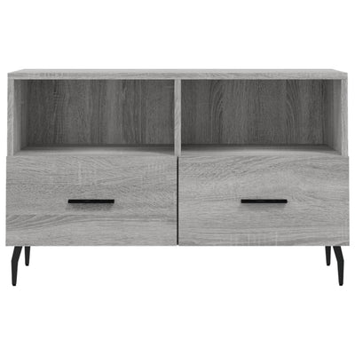 TV-taso harmaa Sonoma 80x36x50 cm tekninen puu