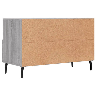 TV-taso harmaa Sonoma 80x36x50 cm tekninen puu