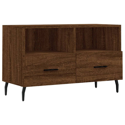 TV-taso ruskea tammi 80x36x50 cm tekninen puu