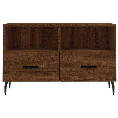 TV-taso ruskea tammi 80x36x50 cm tekninen puu