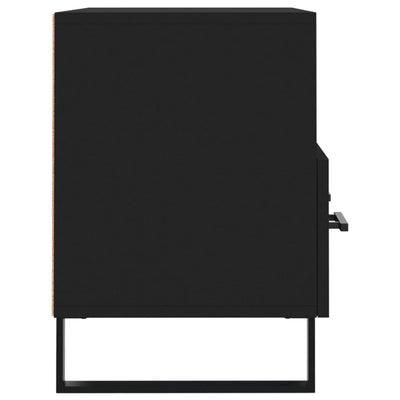 TV-taso musta 80x36x50 cm tekninen puu