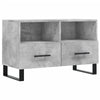 TV-taso betoninharmaa 80x36x50 cm tekninen puu