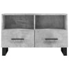 TV-taso betoninharmaa 80x36x50 cm tekninen puu