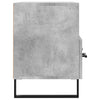 TV-taso betoninharmaa 80x36x50 cm tekninen puu