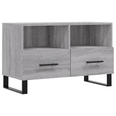 TV-taso harmaa Sonoma 80x36x50 cm tekninen puu