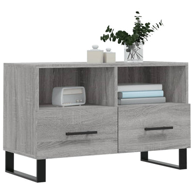 TV-taso harmaa Sonoma 80x36x50 cm tekninen puu