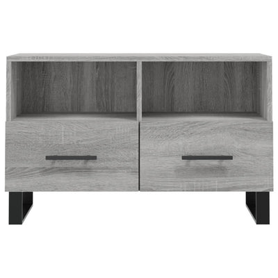 TV-taso harmaa Sonoma 80x36x50 cm tekninen puu