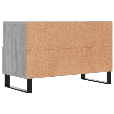 TV-taso harmaa Sonoma 80x36x50 cm tekninen puu