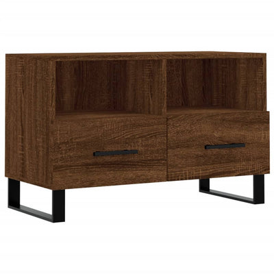 TV-taso ruskea tammi 80x36x50 cm tekninen puu