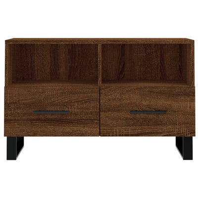 TV-taso ruskea tammi 80x36x50 cm tekninen puu