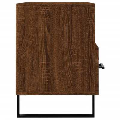 TV-taso ruskea tammi 80x36x50 cm tekninen puu